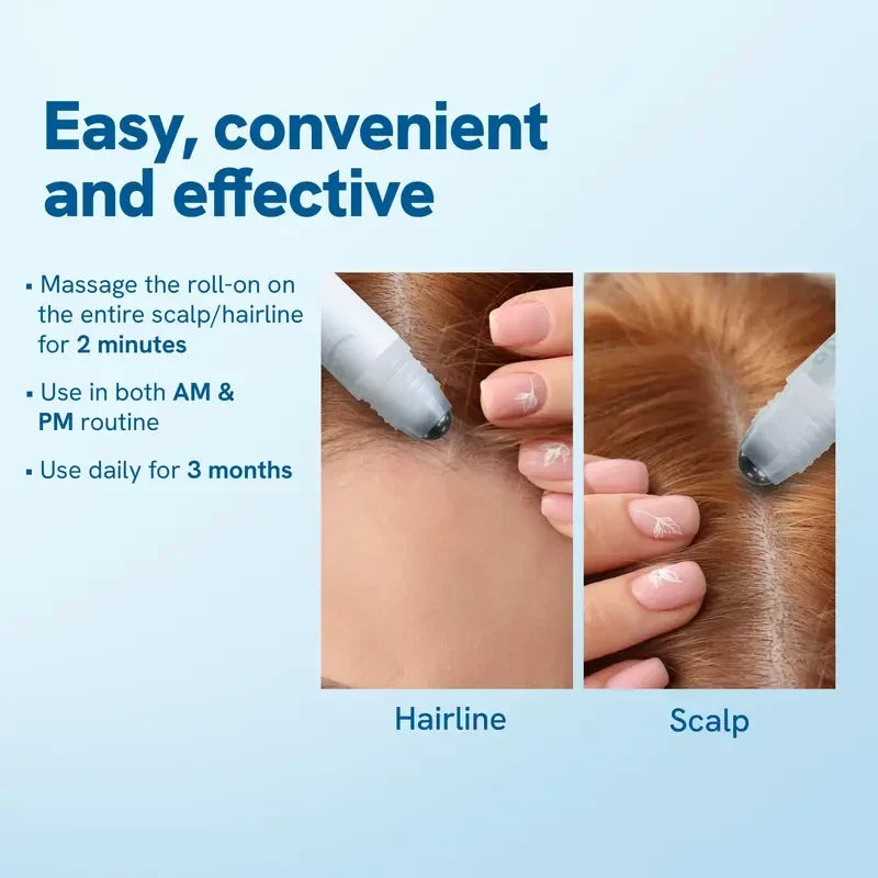 Advanced Hair Growth Roll-On Serum with Rosemary Oil, Redenex and Anaflex