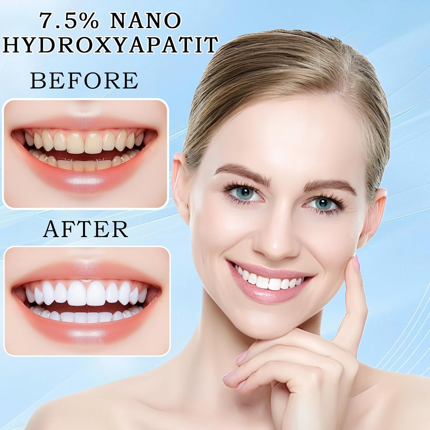 Hydroxyapatite Toothpaste Fluoride-Free Enamel Repair 120g