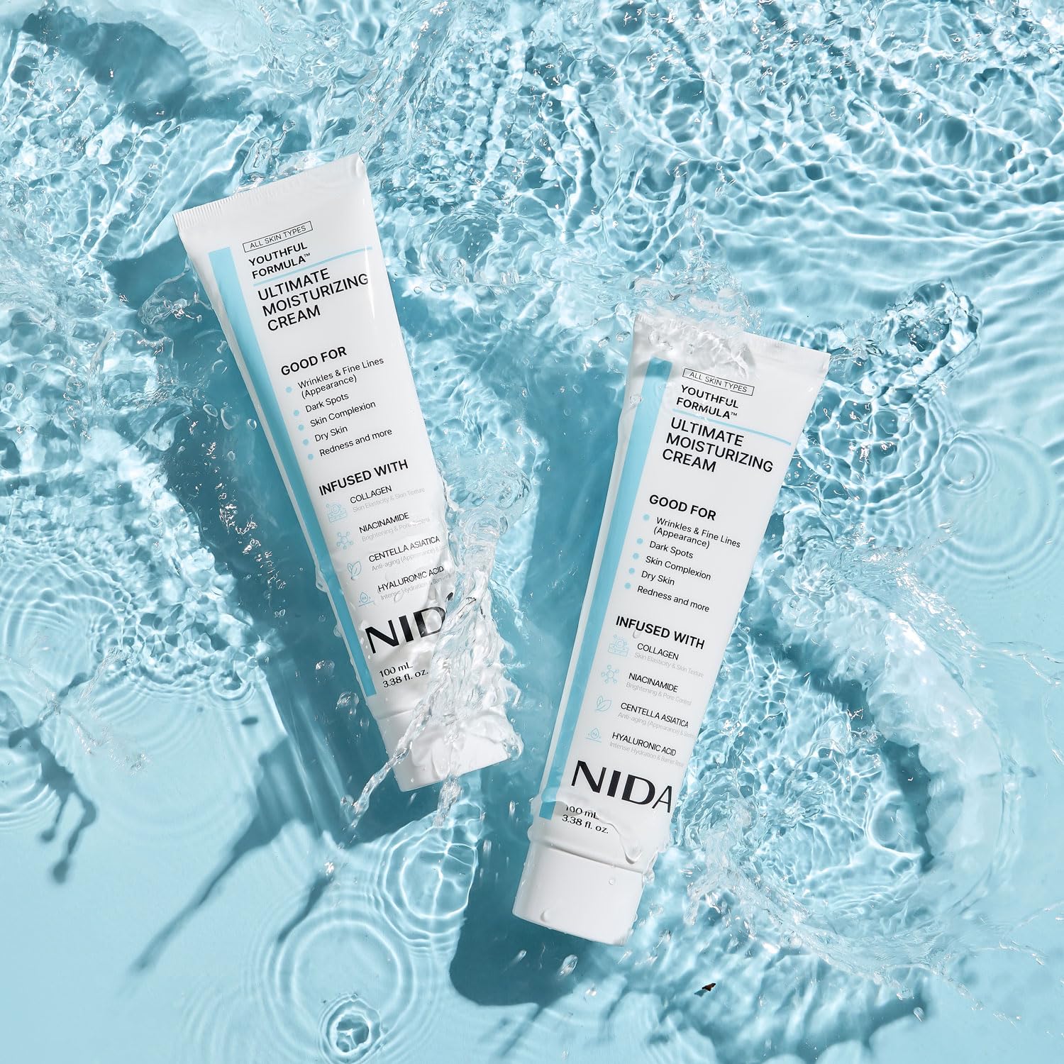 NIDA Youthful Ultimate Moisturizing Cream with Niacinamide, Hyaluronic Acid and Collagen