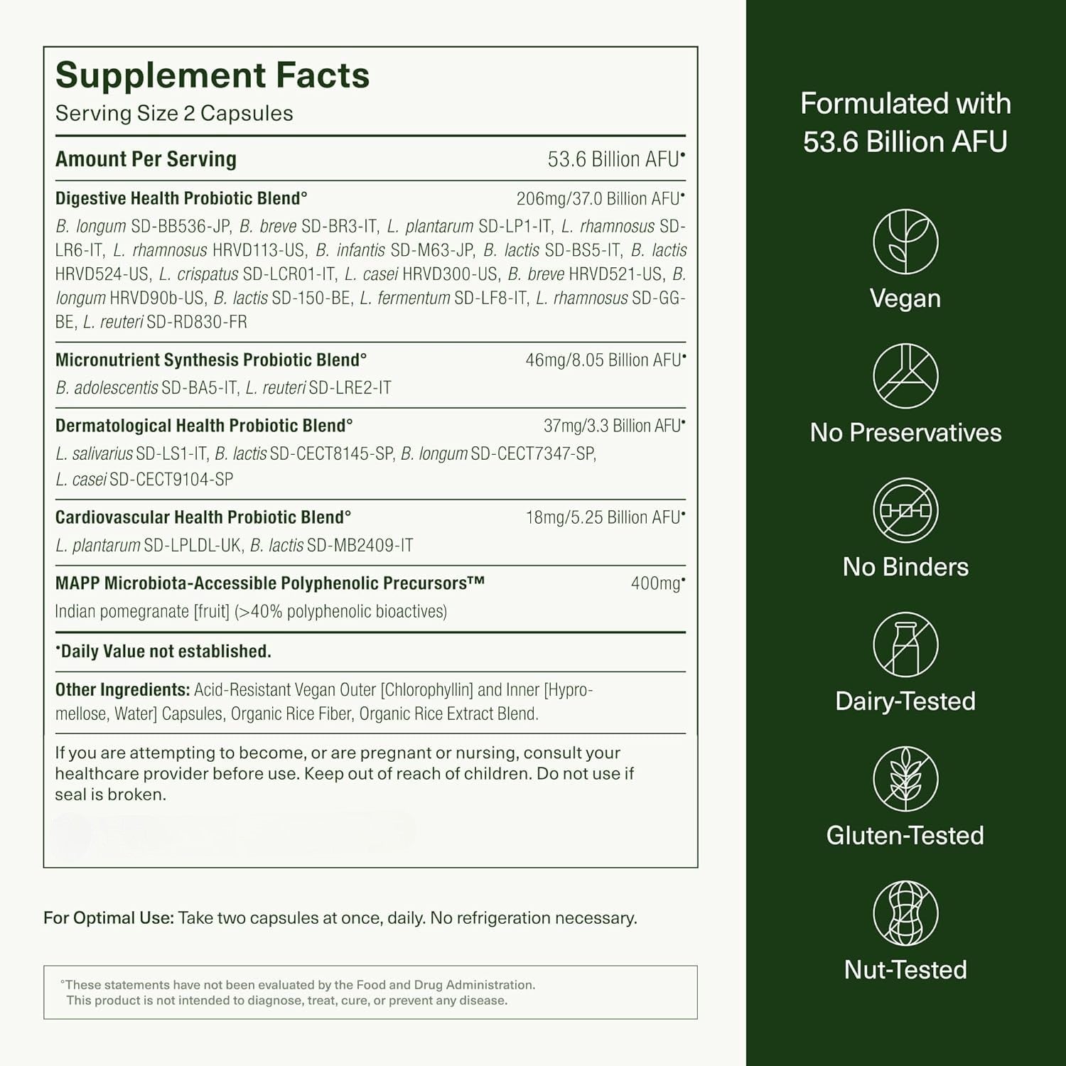 DS-01 Daily Synbiotic with 24 Probiotic Strains and Prebiotic Blend
