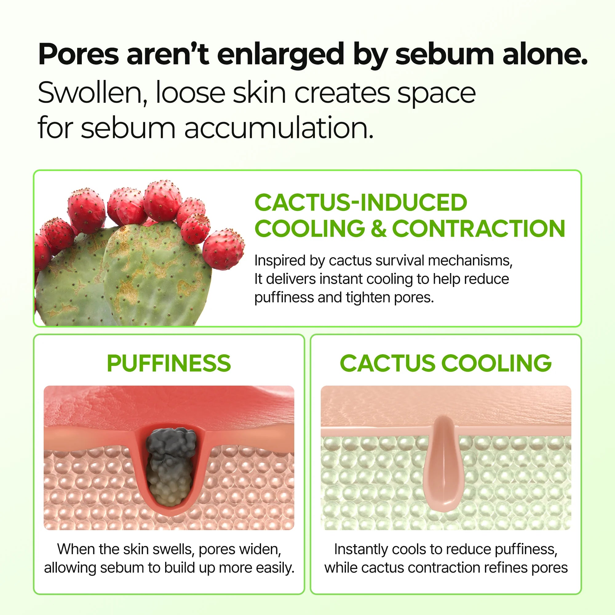 CACTOX Pore Relief Cooling Multi Balm for Visibly Smoother, Refined Skin
