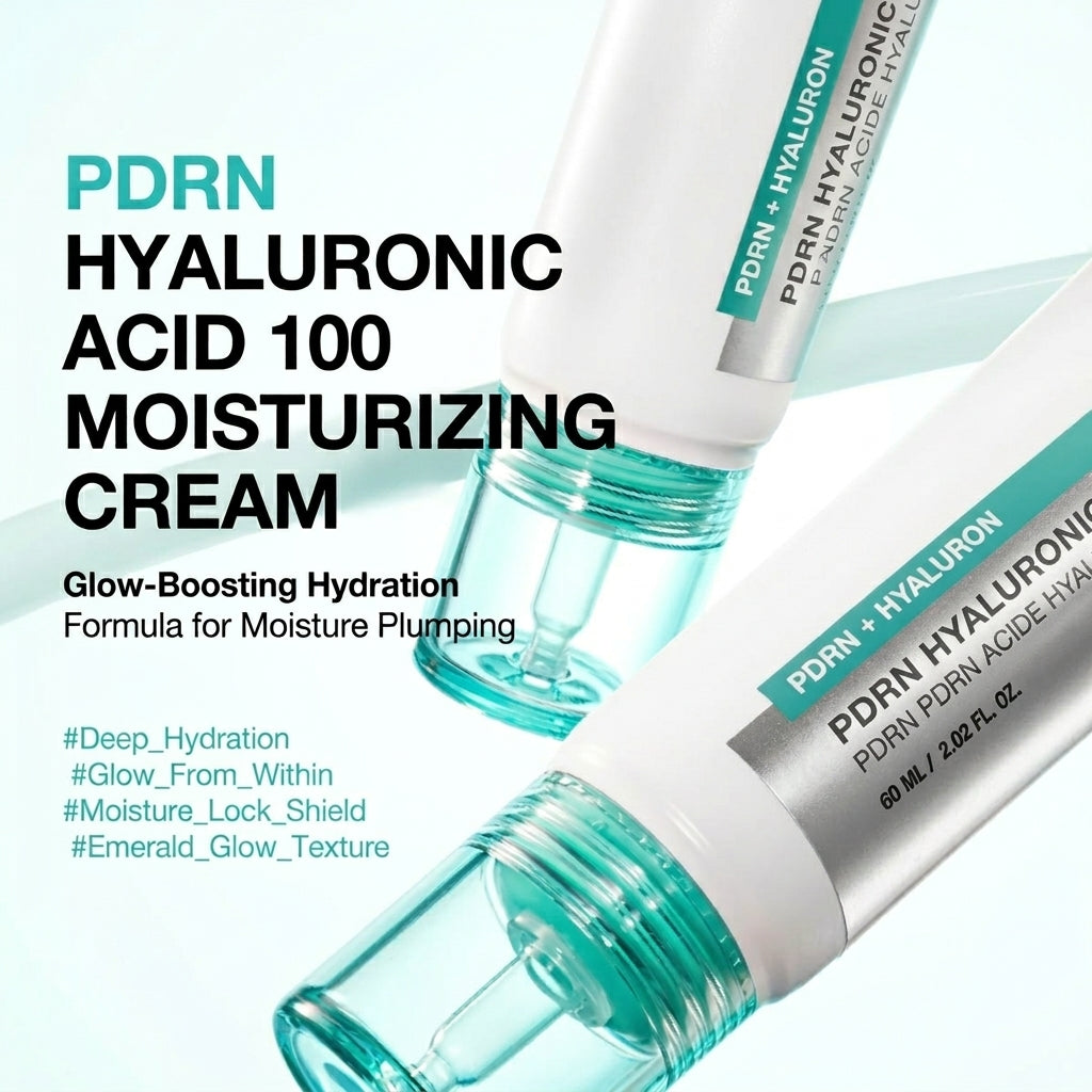 PDRN Hyaluronic Acid 100 Moisturizing Cream with Collagen for Glass Skin Glow