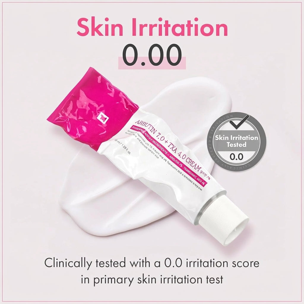 Arbutin 7% and Tranexamic Acid 4% Cream with Niacinamide and Glutathione for Dark Spots