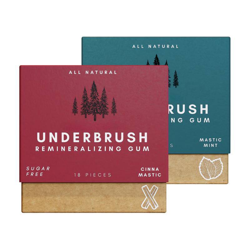 Underbrush Remineralizing Chewing Gum with Nano-Hydroxyapatite for Teeth and Gums