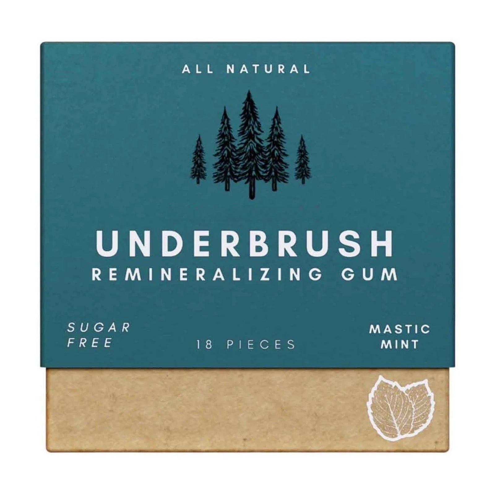Underbrush Remineralizing Chewing Gum with Nano-Hydroxyapatite for Teeth and Gums