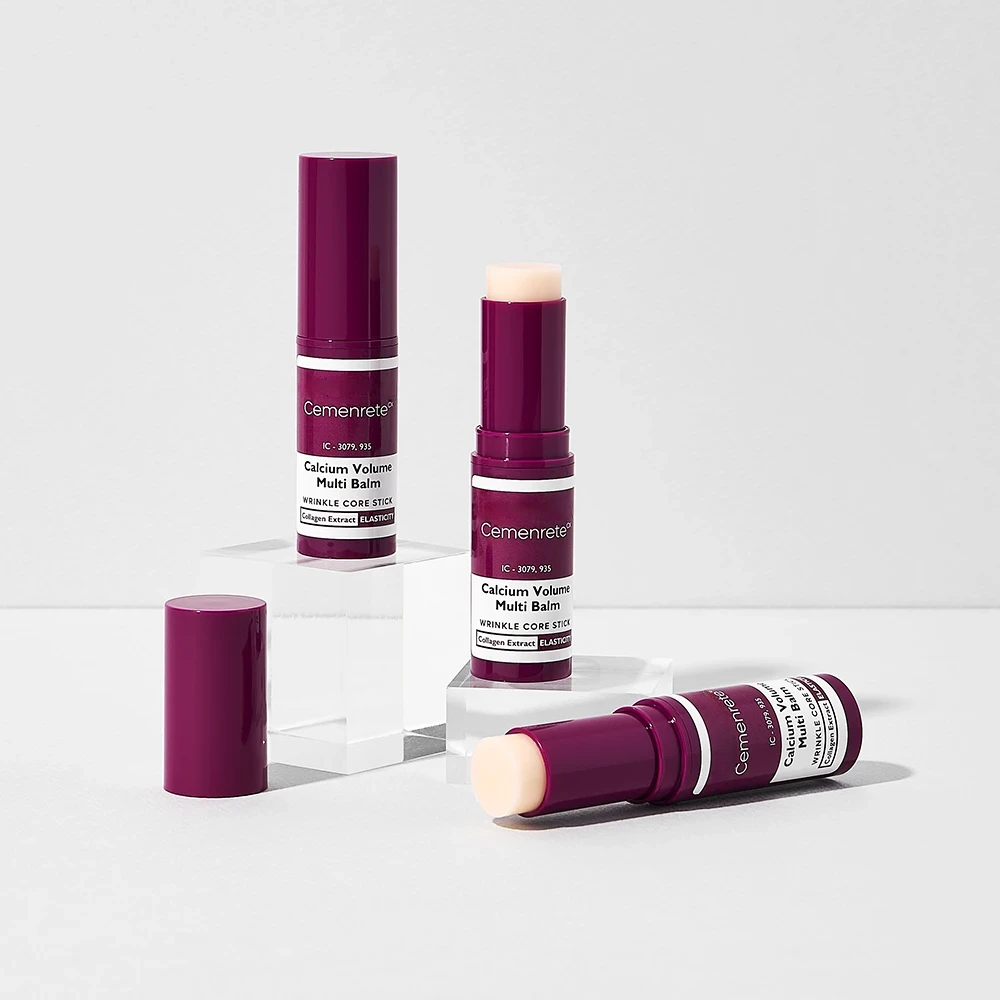 Calcium Multi Balm Anti-Aging Stick with REBORNIC Calcium and Collagen for Wrinkles