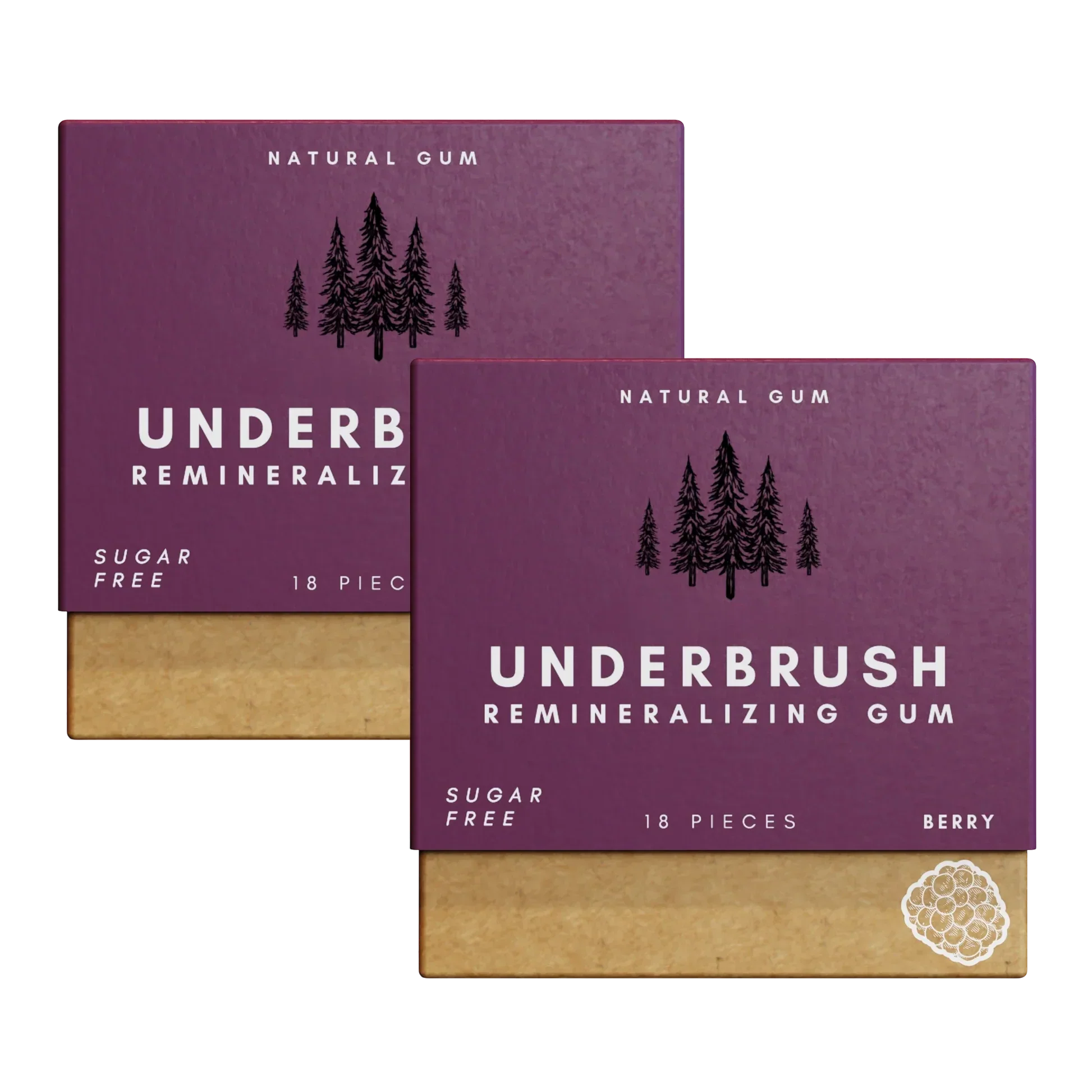 Underbrush Remineralizing Chewing Gum with Nano-Hydroxyapatite for Teeth and Gums