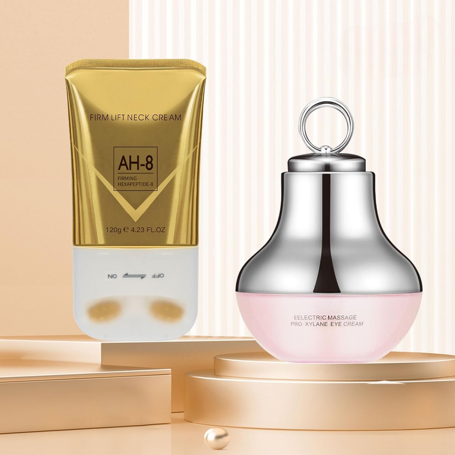 Firming Neck and Eye Cream Duo with Hydrating Anti-Aging Formula