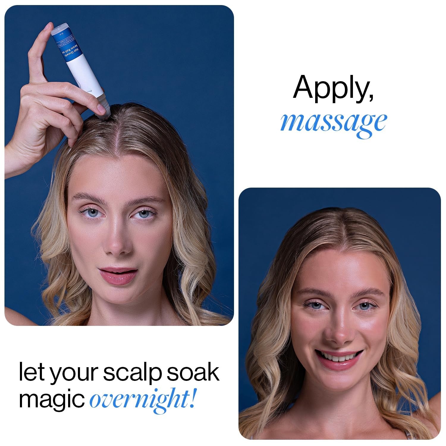 Advanced Hair Growth Roll-On Serum with Rosemary Oil, Redenex and Anaflex
