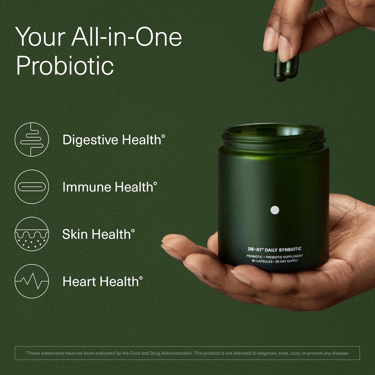 DS-01 Daily Synbiotic with 24 Probiotic Strains and Prebiotic Blend