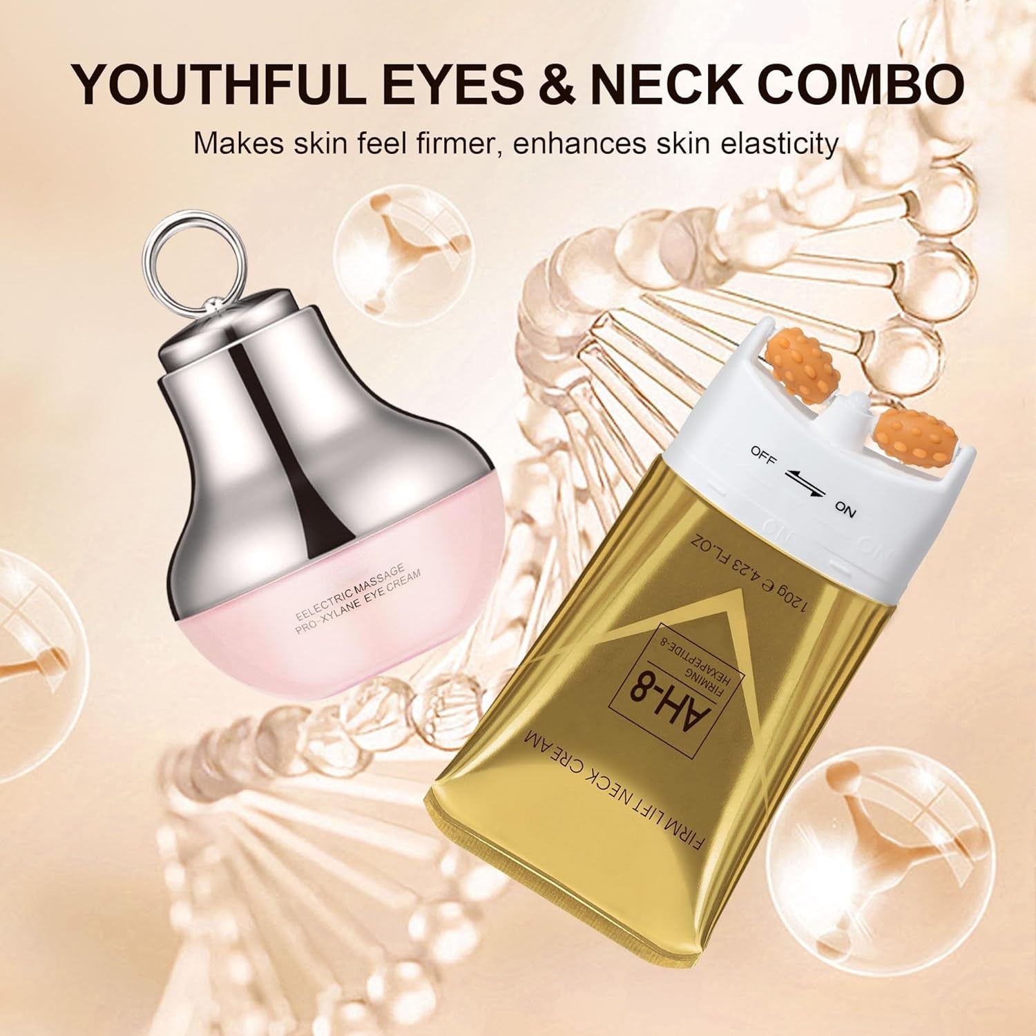 Firming Neck and Eye Cream Duo with Hydrating Anti-Aging Formula