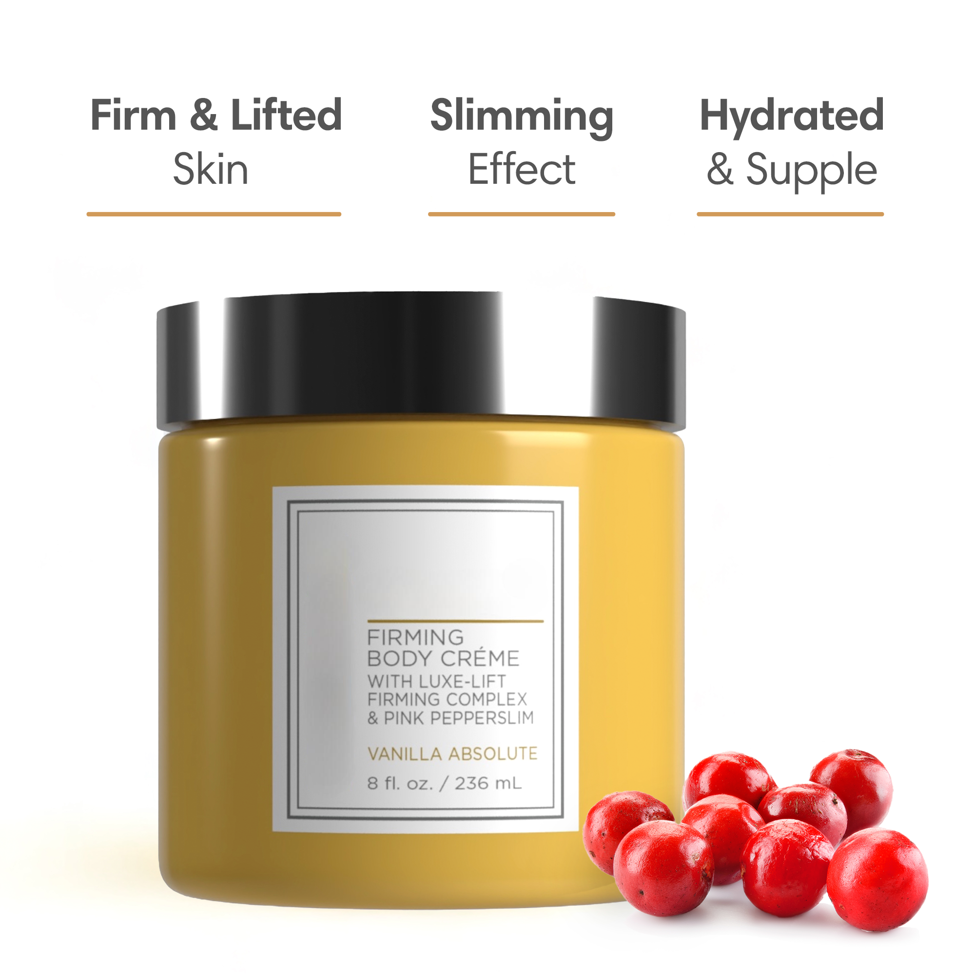Champagne Beaute Lift Firming Body Cream with Luxe-Lift Complex and Pink Pepperslim