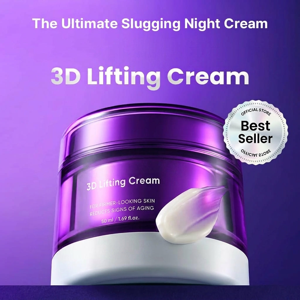 3D Lifting Night Cream with 17-Peptide Complex and Probioderm for Face and Neck