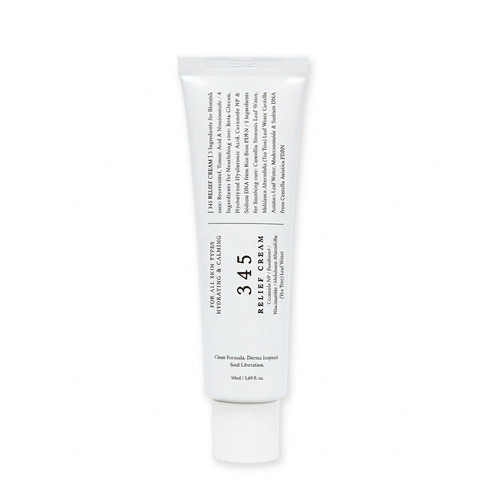 345 Relief Cream with Niacinamide and Ceramide NP for Acne-Prone Skin