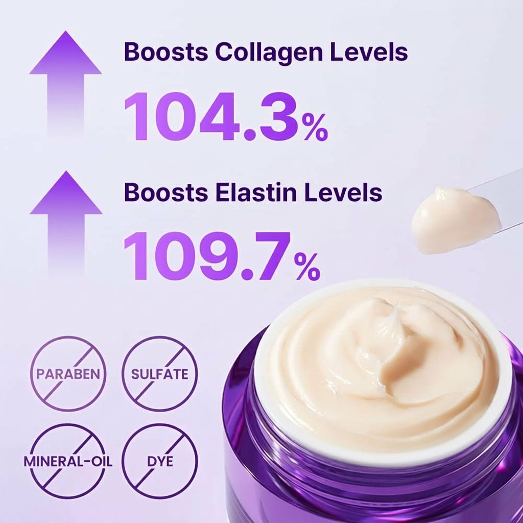 3D Lifting Night Cream with 17-Peptide Complex and Probioderm for Face and Neck
