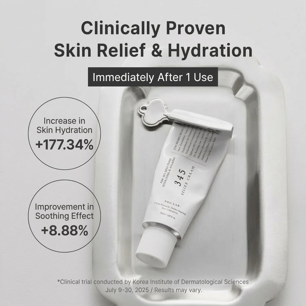 345 Relief Cream with Niacinamide and Ceramide NP for Acne-Prone Skin