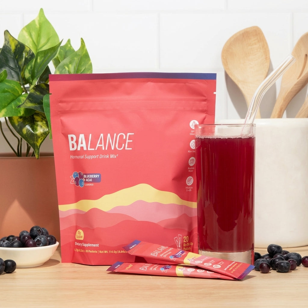 Balance Hormone Support Drink Mix with Shatavari, Myo-Inositol and Adaptogens