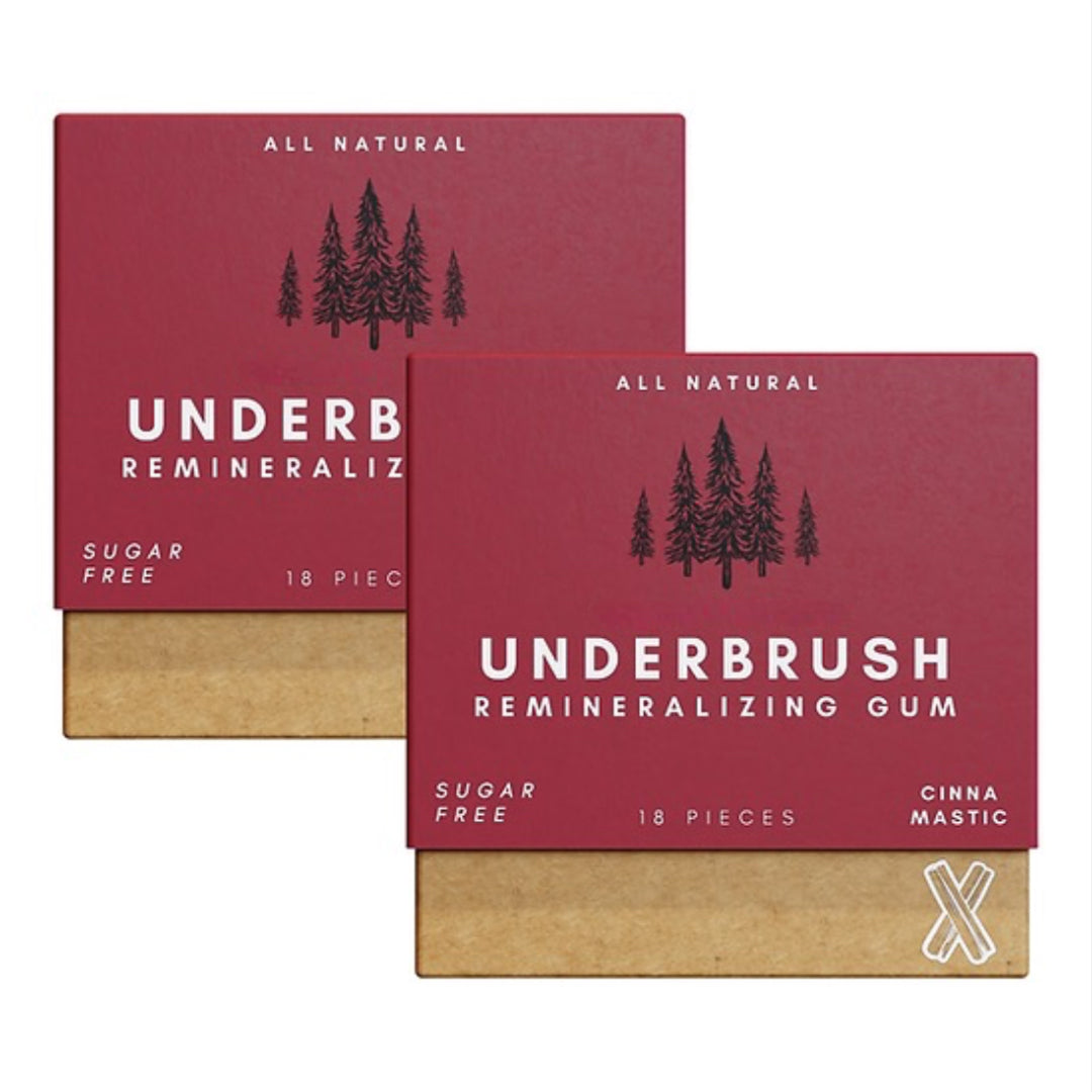Underbrush Remineralizing Chewing Gum with Nano-Hydroxyapatite for Teeth and Gums